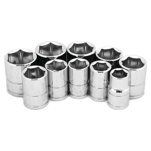 W38202 Performance Tool Drive MET Socket Set, 3/8-Inch, 10-Piece