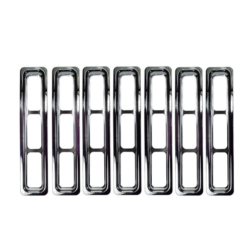 Grille Insert Kit, Chrome | Rugged Ridge | 11306.02 | Fits 1997-2006 Jeep Wrangler TJ
