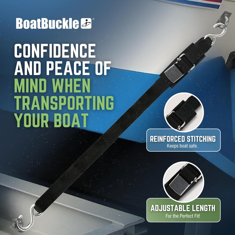 Kwik-Lok BoatBuckle Stainless Steel Transom Tie-Downs