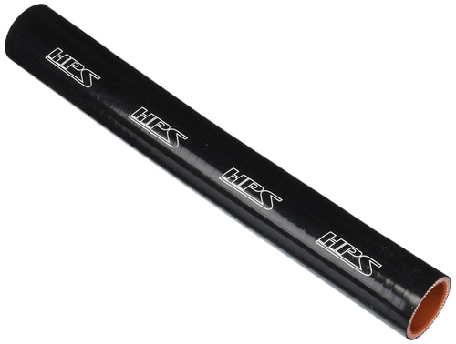 HPS Silicone HTST-118-BLK High Temperature 4-ply Reinforced Tube Coupler Hose, 80 PSI Maximum Pressure, 12" Length, 1-1/5" ID, Black
