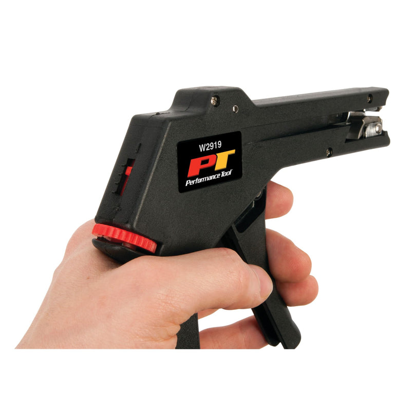Adjustable Performance Tool W2919 Cable Tie Gun, Black