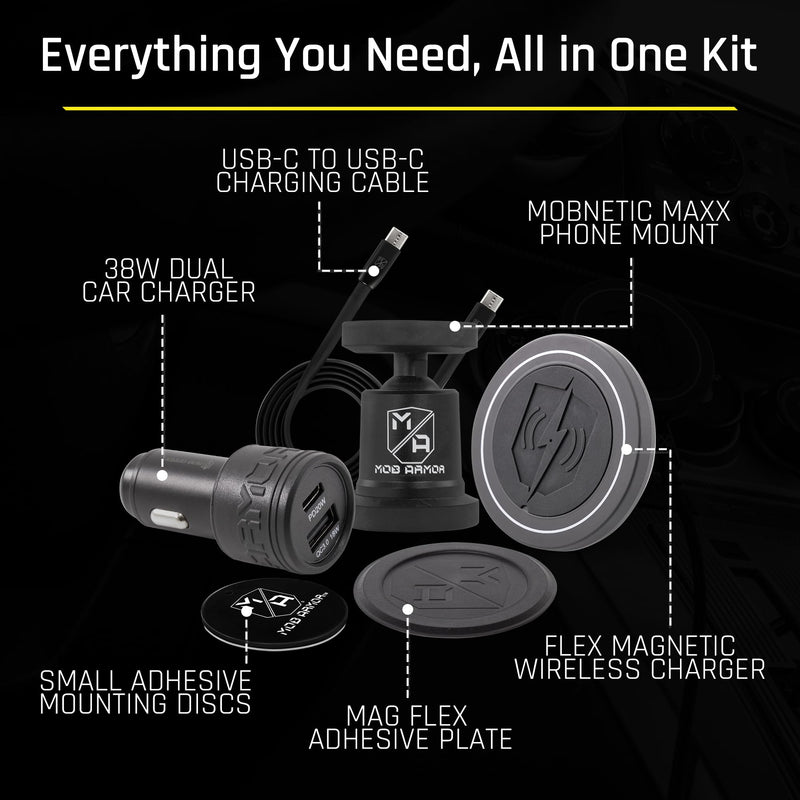 FLEX Mount and Charge Mob Armor Magnetic Wireless Charging Kit