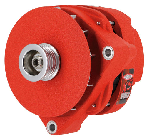 Alt GM CS144 Powermaster Red Wrinkle 300A XS Volt™ 6grv Pulley/Baffle Note:Competition Only-Not for Street Use