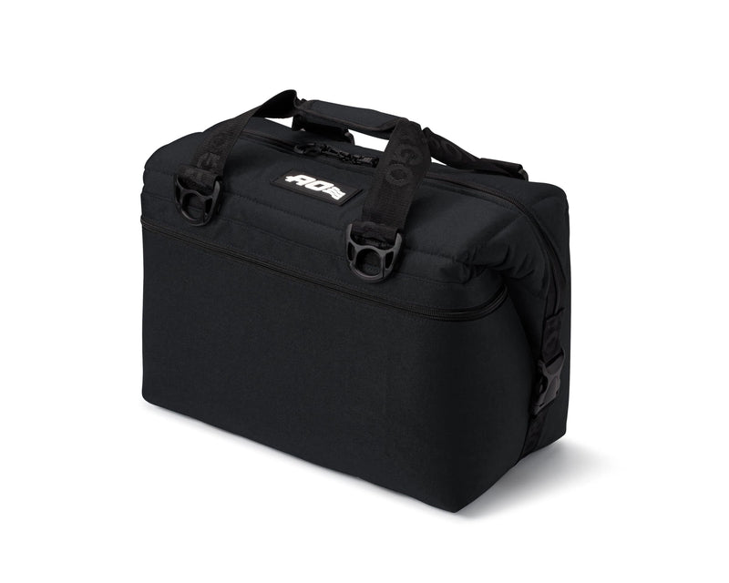 AO Coolers Soft-Sided Original Cooler Bag, Leak-Proof, Insulated, Lightweight, Black, 24-Can