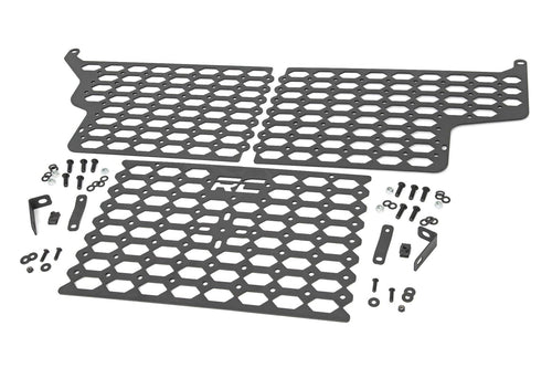 Rough Country Modular Molle Panel Cab Side Bed Mounting Kit for Jeep Gladiator (2020-2025) - Adjustable Cargo Rack & Accessory Mount