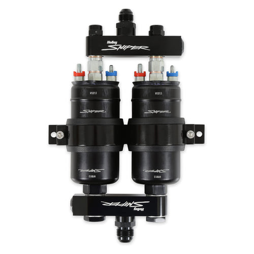 Holley 12-270 Sniper 3.5 GPM Twin Fuel Pump and Manifold Kit