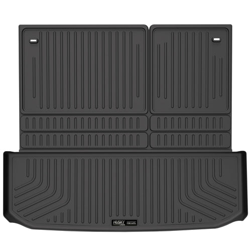 Weatherbeater Husky Liners Cargo Liner | Fits 2022-2025 Nissan Pathfinder & Infiniti QX60 (Fits to Back of 2nd Row - Folds Up & Down w/3rd Row) | 1-pc Black - 25701