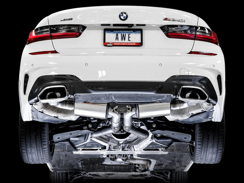 BMW M340i (G20) AWE Tuning Non-Resonated Touring Edition Exhaust (Use OE Tips)