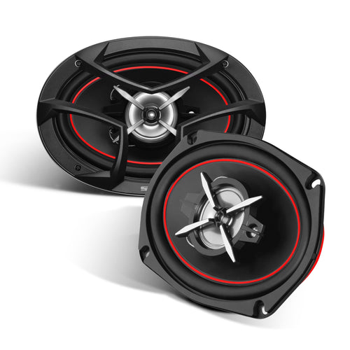 Sound Storm Laboratories Charge Series 6 x 9 Inch Car Door Stereo Speakers - 500 Watts Max, 3 Way, Full Range Audio, Coaxial, Tweeters, Sold in Pairs