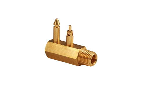 Brass Attwood Quick-Connect Tank Fitting 1/4 Inch | NPT Male Thread | For Johnson/Evinrude/OMC | Model 8883-6 | 1 Piece