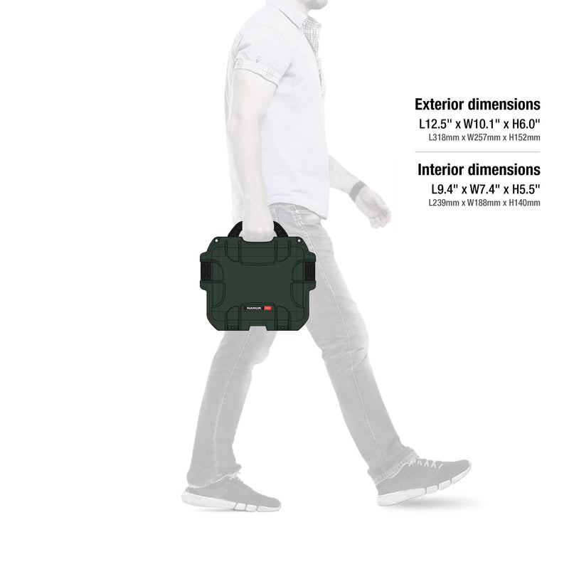 Waterproof Nanuk 905 Hard Case with Foam Insert - Olive (905-1006)