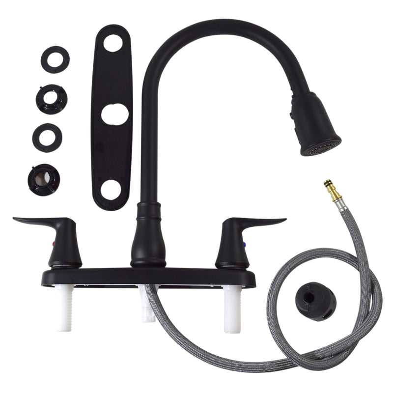 Catalina VALTERRA 2-Handle Pull Down Kitchen Faucet - Matte Black