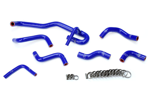 HPS Blue Silicone Heater Hose Kit Compatible Coolant for 1990-1991 Toyota 4Runner 3.0L V6 with Rear Heater Left Hand Drive, 57-2190-BLUE