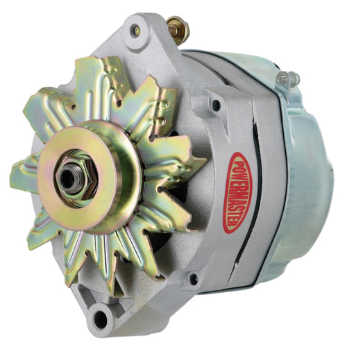 Alternator Powermaster 8501 (GM 12SI Natural 100A 1V Pulley w/screens w/Dash Light Function or 1-Wire for Marine/Off Road applications), 1 Pack