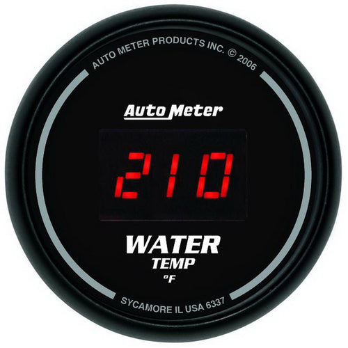 Auto Meter 6337 Digital Water Temperature Gauge 2-1/16" 0-300 F Sport Comp