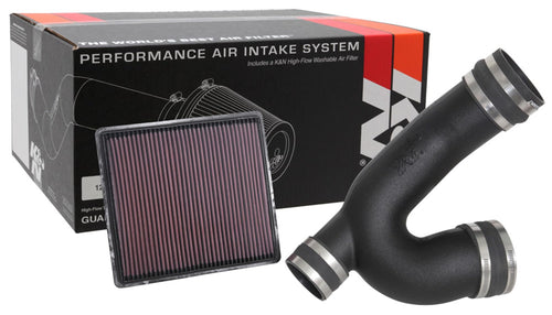Cold Air Intake Kit K&N: High Performance, Guaranteed to Increase Horsepower: Fits 2018-2019 FORD Expedition; 2018-2019 FORD F150; 2018-2019 FORD F150 Raptor; 2018-2019 LINCOLN Navigator, 57-2601