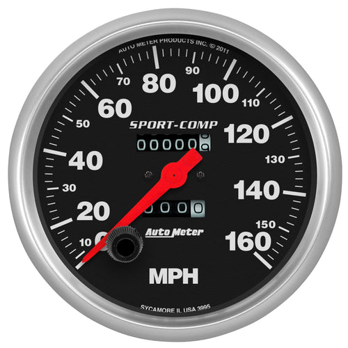 Auto Meter Sport-Comp 3995 In-Dash Mechanical Speedometer, 5.000 in.