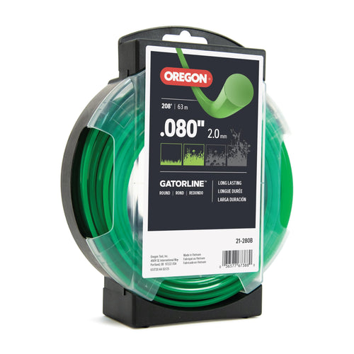 Oregon Gatorline 0.080 in. Round Weed Wacker/String Trimmer Line, 1/2 lb. (208 ft.) Bulk Donut, Fits Stihl, DeWalt, Ryobi and Greenworks 21-280B