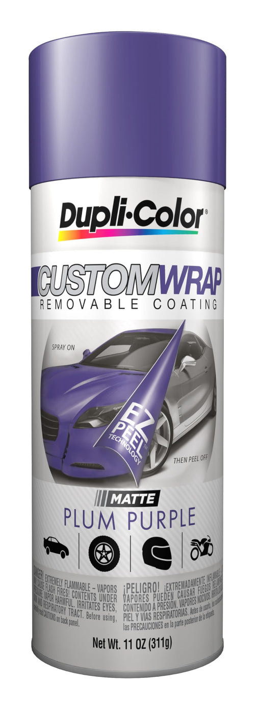 Custom Wrap Dupli-Color ECWRC8010 Matte Removable Automotive Paint – Plum Purple Spray Paint - 11 oz. Aerosol Can