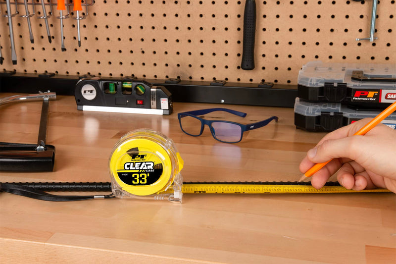W5047 Performance Tool 33' X 1-Inch Clear Tape Measure