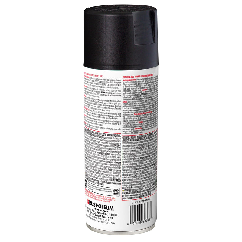 Rust-Oleum Rust Reformer Stops Rust Spray, 10.25 oz, Black