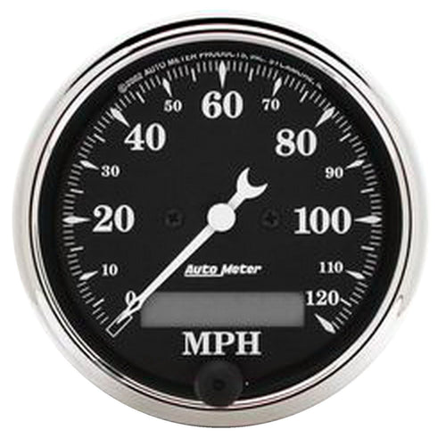 Auto Meter Old TYME 1787 Black Electric Programmable Speedometer