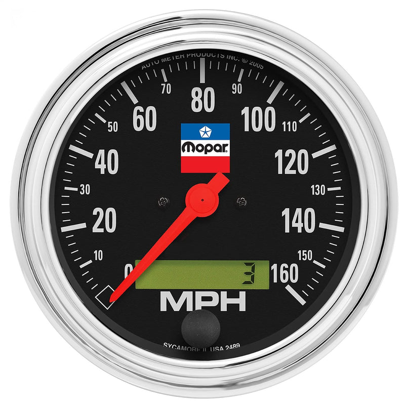 3-3/8" Speedometer, 160 Mph, Elec. Programmable, Mopar Classic