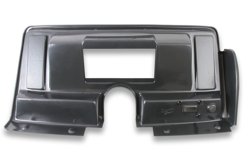 Dash Bezel Holley EFI 553-386 - without A/C Vent Opening - Black