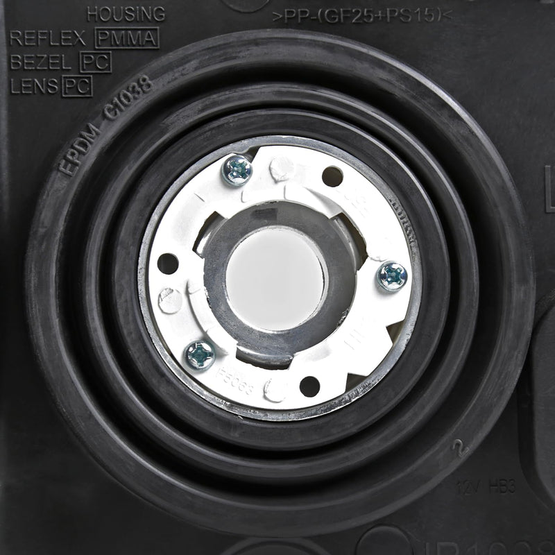 Black Headlights SPEC-D TUNING Compatible with 2005-2007 Jeep Grand Cherokee, Left + Right Head Lights Assembly