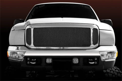 2000-2004 Excursion T-Rex Grilles, 1999-2004 Harley Super Duty Assembly Grille, Polished, 1 Pc, Replacement - PN #50571, Chrome