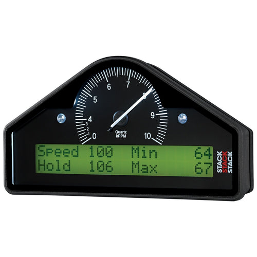 Action Replay Dash, Auto Meter: Blk, 0-4-10K RPM (Psi, Deg. F, Mph)