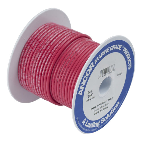 180803 Ancor Tinned Copper Wire, 18 AWG (0.8mm2), Red - 35ft