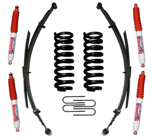 Skyjacker Suspension Lift Kit 132XKS-H w/Shock 1.5-2 in. Lift Incl. Rear U Bolt Kit Front Coil/Rear Leaf Springs