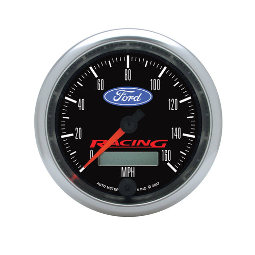 Auto Meter 3-3/8" 160 mph In-Dash Electric Programmable Speedometer Gauge for Ford Racing 880082