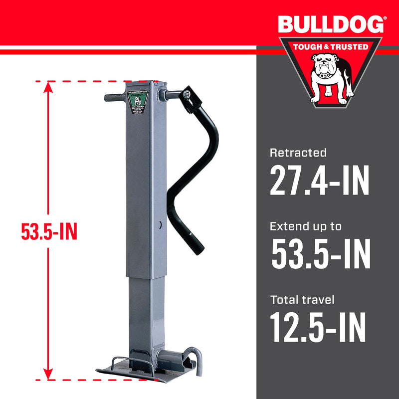 12,000 lbs. Bulldog Cases HD Square Jack
