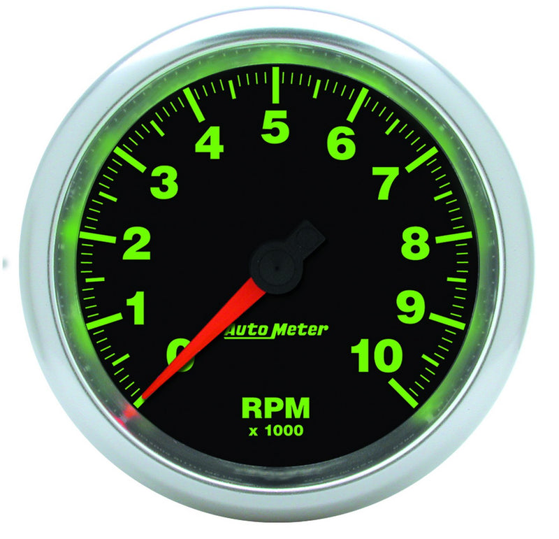 Auto Meter 3-3/8" 10000 RPM GS In-Dash Tachometer
