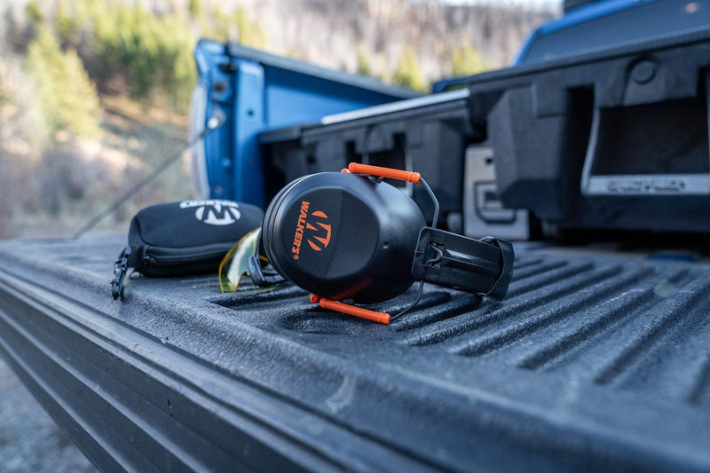 Low Profile Walker's Game Ear Folding Muff, Black