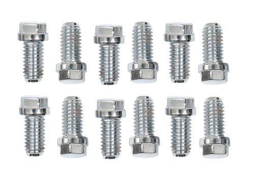 Stainless Steel Mr. Gasket Header Bolts, 3/8-16X3/4 12Pc, Silver (2210G)