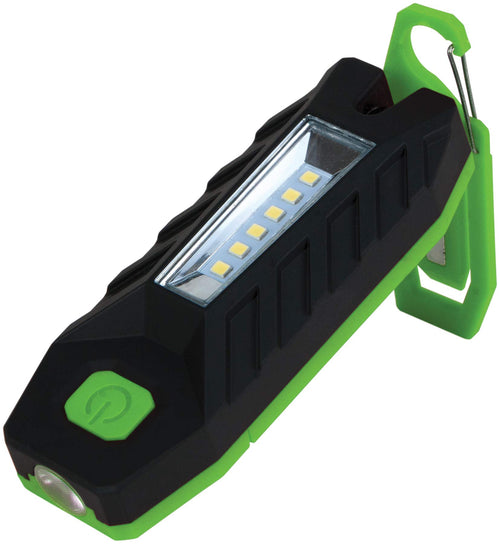 W2322 Performance Tool 2-in-1 Area Light and Spotlight with Magnetic Clip, 360 Degree Swivel Joint, Rubberized Grip, and 192/89 Lumens Output