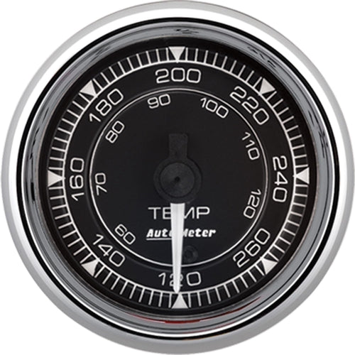 Auto Meter Temp Gauge 9754, 120-280ºF, Digital Stepper, Chrono Chrome