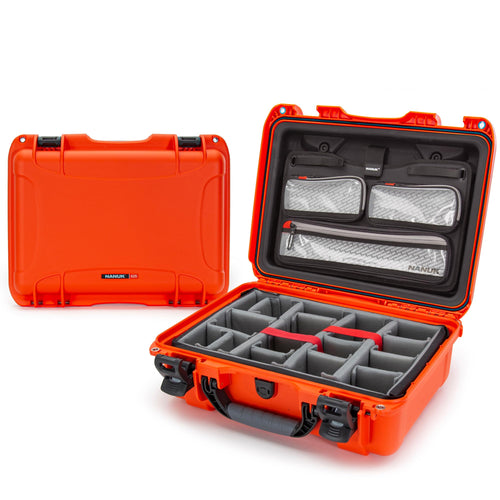 Pro Photo Kit NANUK 925 – Waterproof Travel Camera Hard Case with Padded Dividers & Lid Organizer, 18.7” x 14.8” x 7”, Dustproof & Impact-Resistant Airline Carry-On Approved – Orange