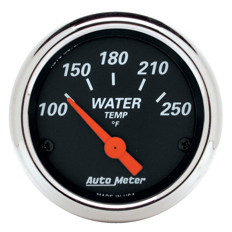 Auto Meter Water Temperature Designer Black Gauge, 2 1/16" - Temperature