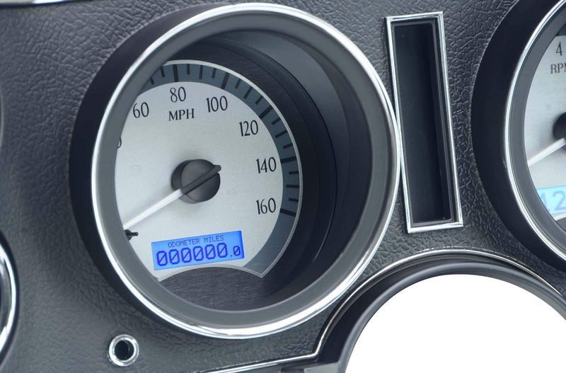 Chevy Camaro 1970-81 VHX System, Silver Face - Blue Display