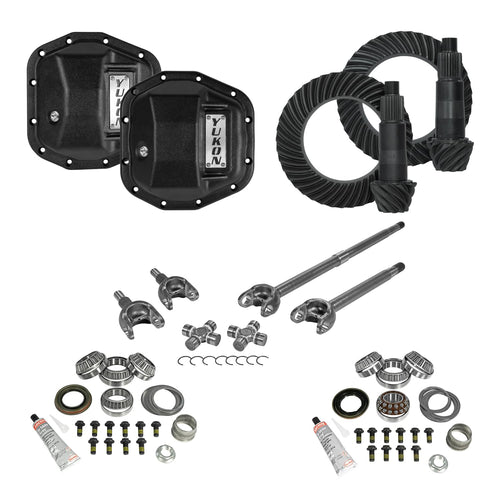 Stage 3 Yukon Re-Gear Kit w/Covers, Front Axles, Dana 44, 4.11 Ratio JL/JT