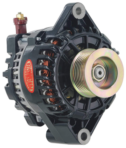 Alternator Powermaster 58304 (Ford 6G Black 155A 8 grv Pulley Small Frame Str Mtg 4.6L DOHC Mustang/SVT/Cobra 2003-04 I-D-A VR), 1 Pack