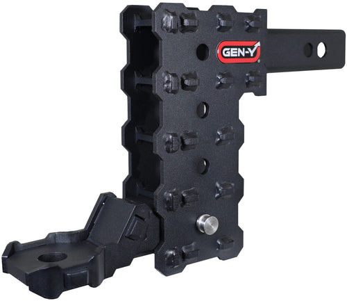 GEN-Y GH-13054X 4 Position Adjustable Phantom-X 7" Drop Hitch with GH-13051X Platinum Ball Mount for 2" Receiver - 7,000 LB Towing Capacity - 700 LB Tongue Weight