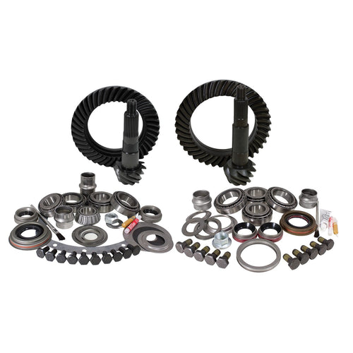 Re-Gear & Installation Kit USA Standard Gear, 4.56 Ratio, Compatible with Jeep XJ/YJ D30 fr & Chy 8.25 rr, ZGK003