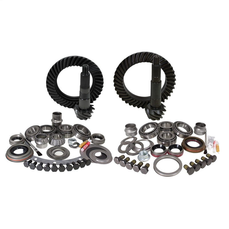 Re-Gear & Installation Kit USA Standard Gear, 4.56 Ratio, Compatible with Jeep XJ/YJ D30 fr & Chy 8.25 rr, ZGK003