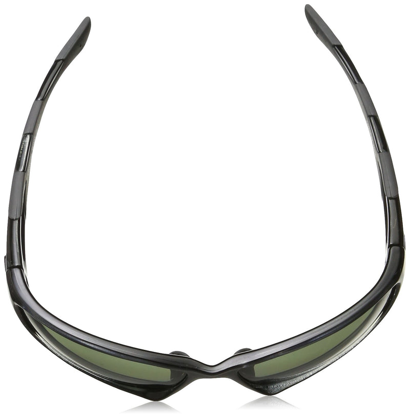 MP7 Crossfire Eyewear 24426 Full Frame Polarized Safety Glasses with Blue Green Polarized Lens and Black Frame