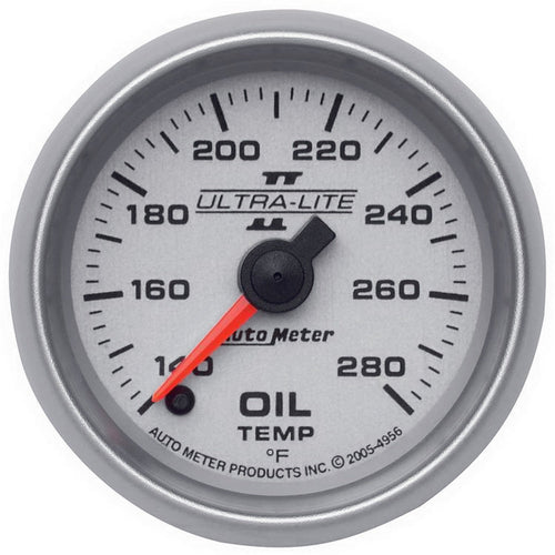 Ultra-Lite II Auto Meter 4956 Full Sweep Electric Oil Temperature Gauge